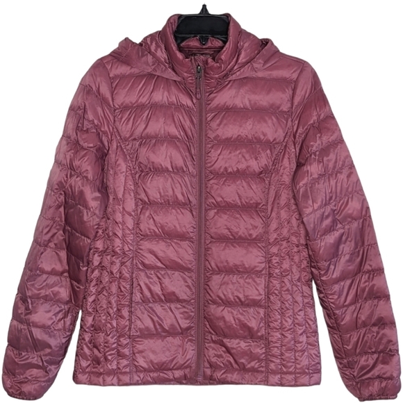 32 Degrees Heat Women's Ultra Lightweight Mauve Down Jacket Size S - Picture 1 of 12